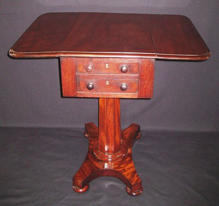 Mahogany Work Table   SOLD